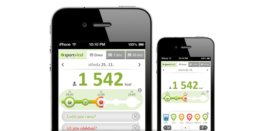 Aplikace Sportvital-Nutrition